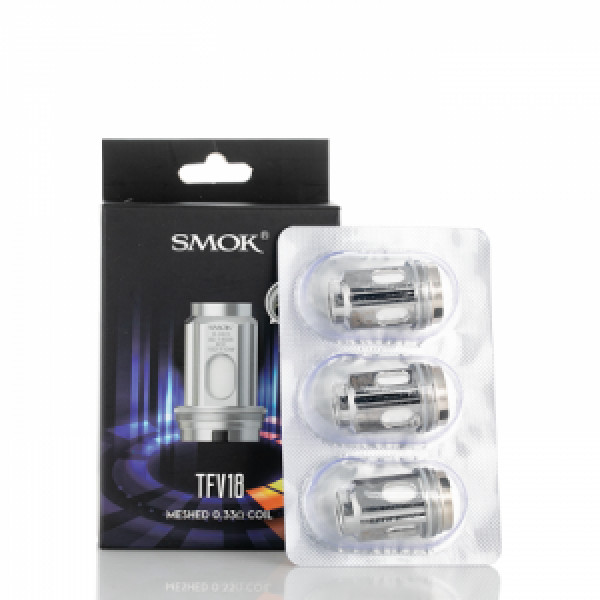 Coil Head - Smok TFV18 Meshed 0.33 ohm Coil - Single Coil Head - Smok TFV18 Meshed 0.33 ohm Coil - Single